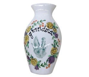 San Jose Floral Handprint Vase