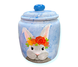 San Jose Watercolor Bunny Jar