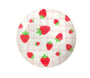 San Jose Strawberry Plaid Plate