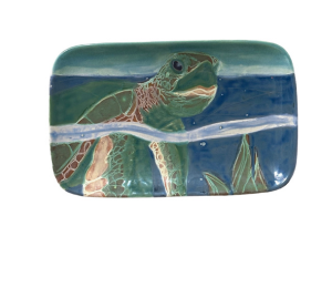 San Jose Swimming Turtle Plate