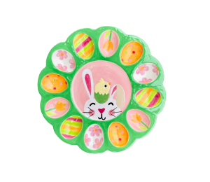 San Jose Easter Sherbet Egg Plate